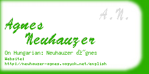 agnes neuhauzer business card